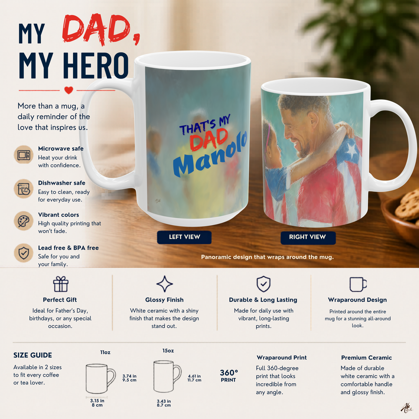 That's My Dad A Personalized Mug Celebrating the Hero He Is