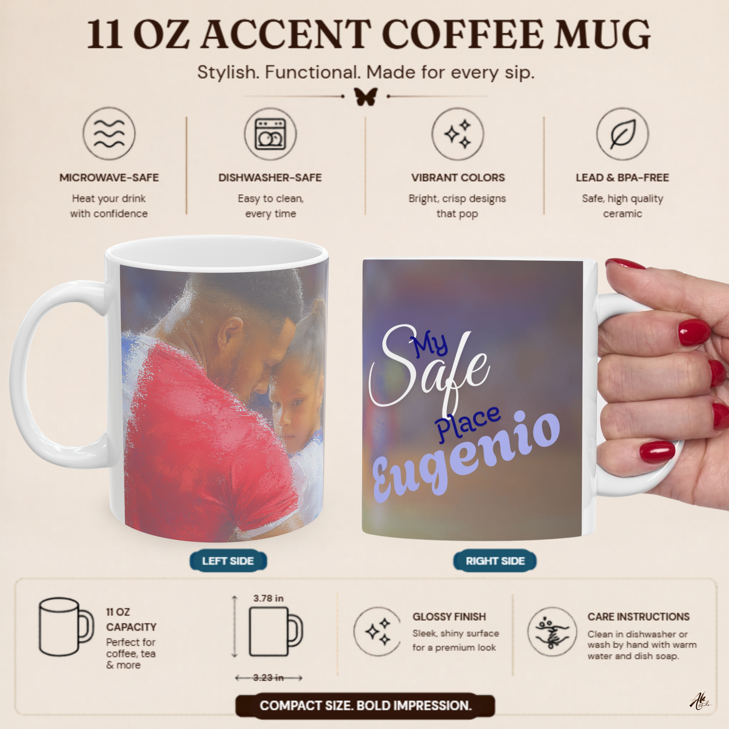 My Safe Place A Personalized Mug for the One Who Feels Like Home