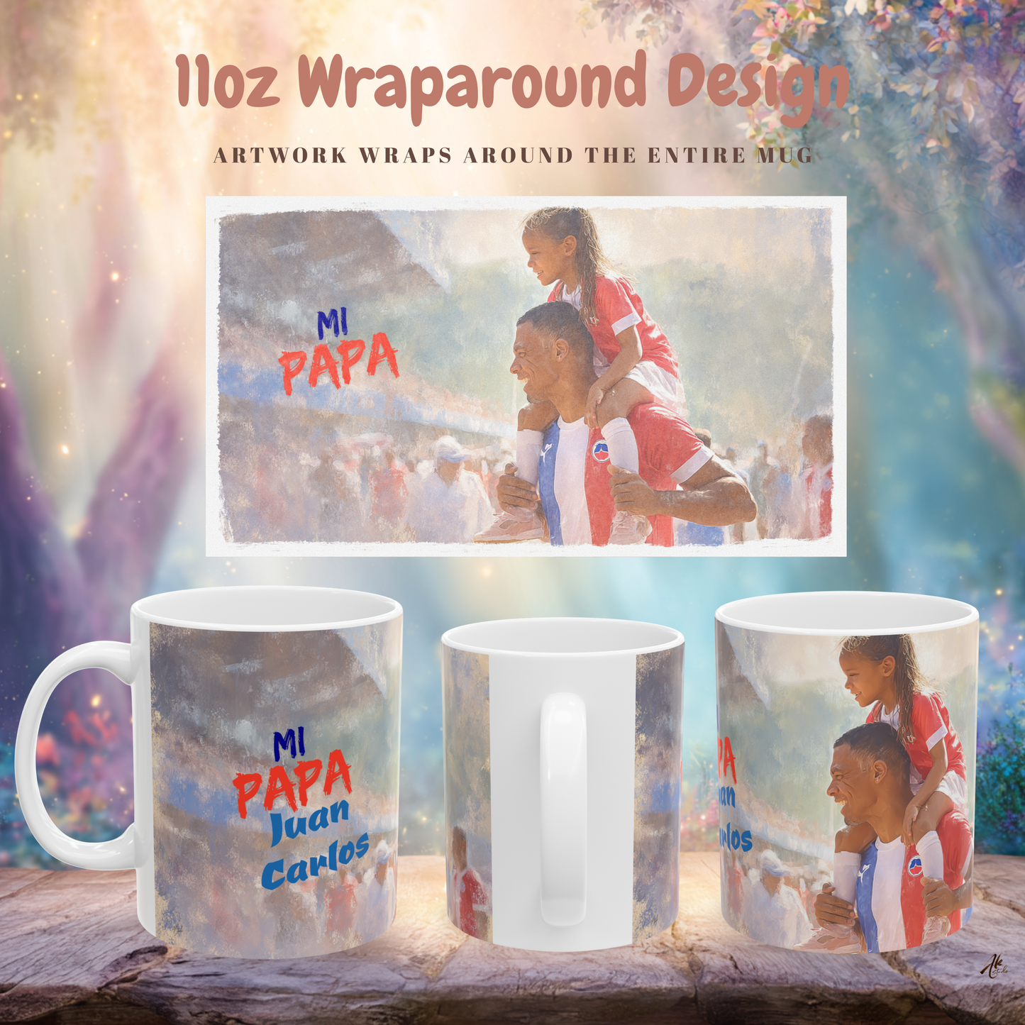 Mi Papa A Personalized Mug Honoring the Father Who Is Your Whole World