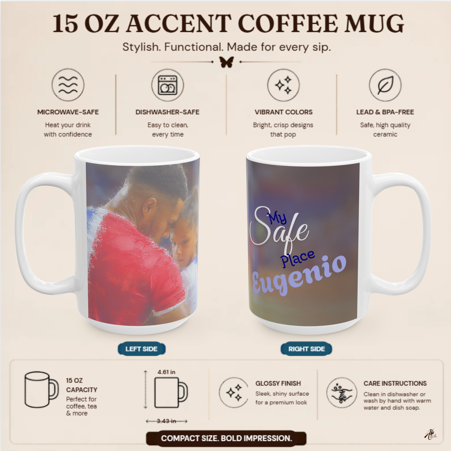 My Safe Place A Personalized Mug for the One Who Feels Like Home