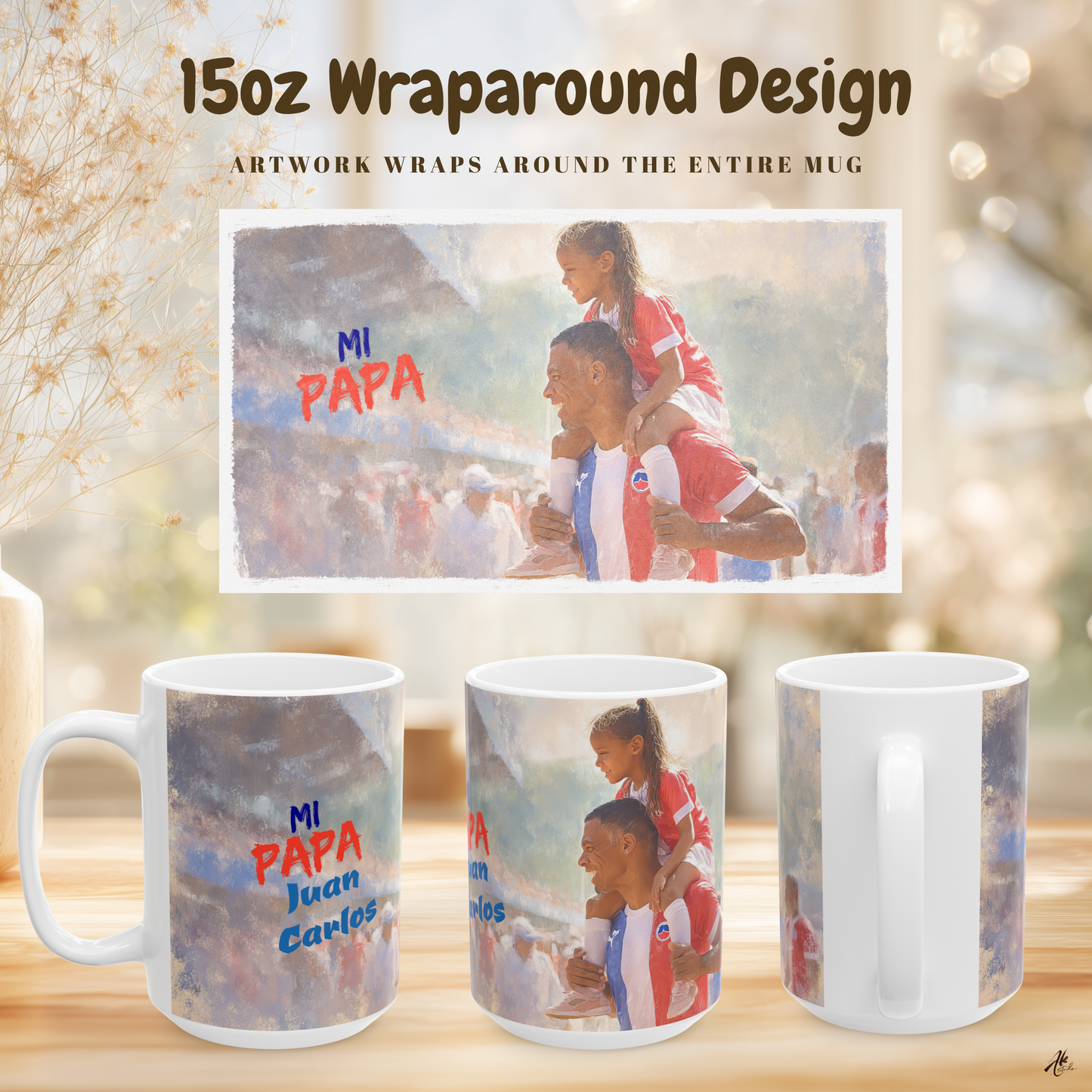 Mi Papa A Personalized Mug Honoring the Father Who Is Your Whole World