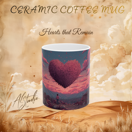 Hearts that Remain Ceramic Mug 1 - Emotional Art Coffee Mug