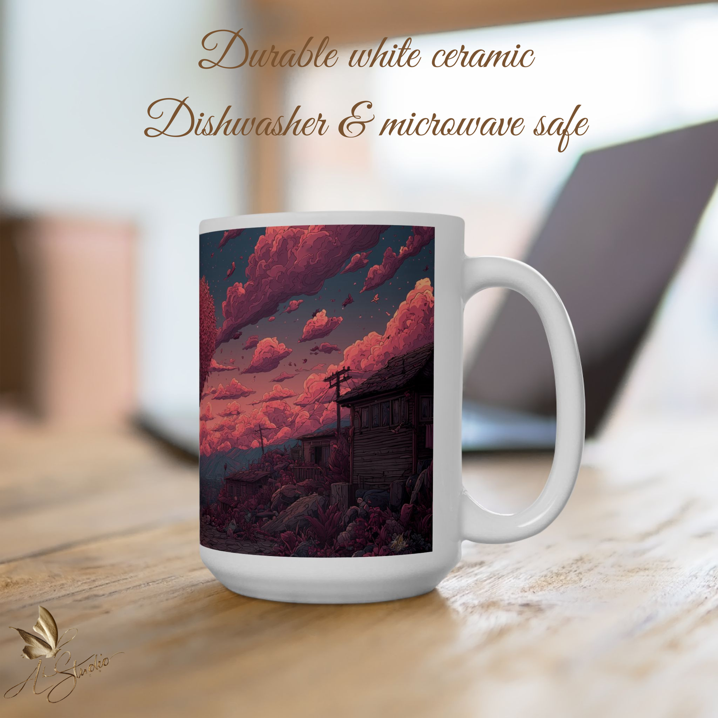 Hearts that Remain Ceramic Mug 1 - Emotional Art Coffee Mug