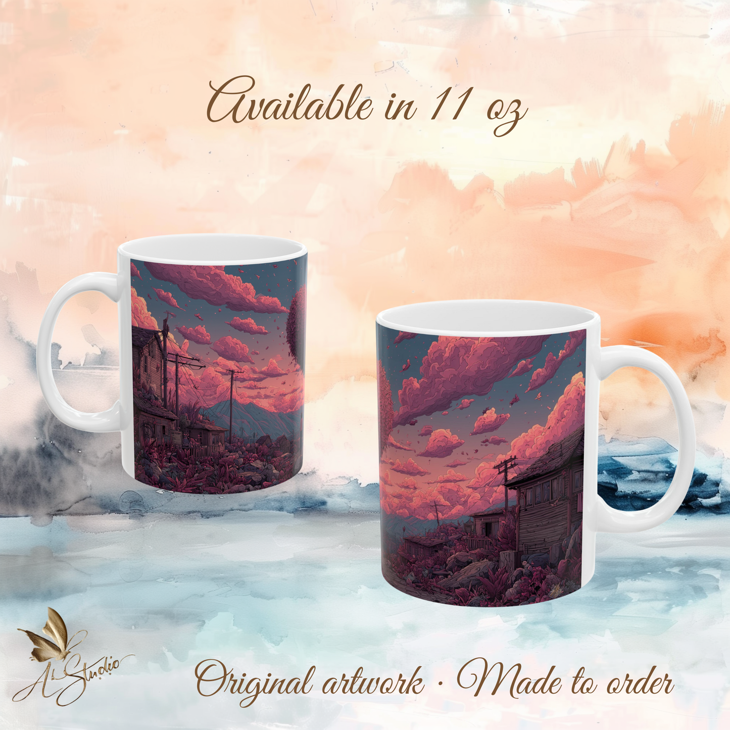 Hearts that Remain Ceramic Mug 1 - Emotional Art Coffee Mug