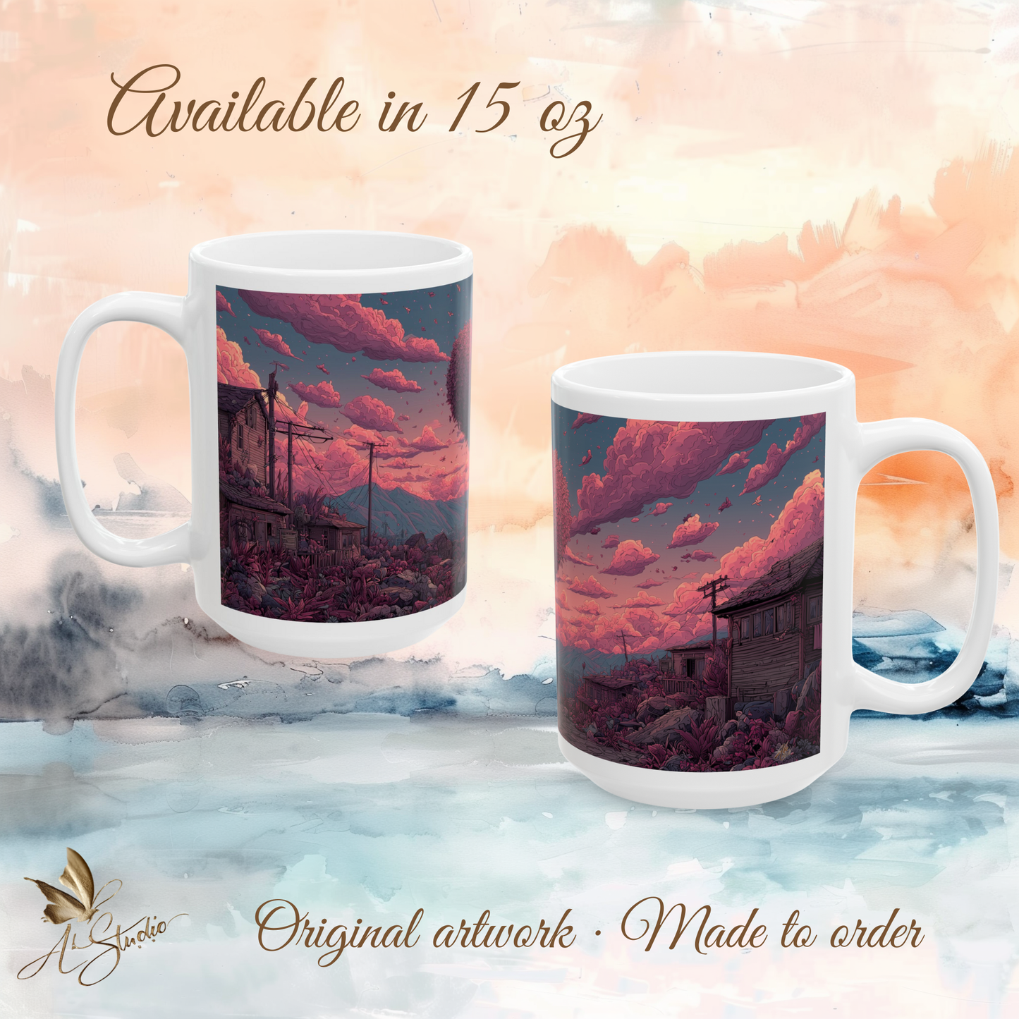 Hearts that Remain Ceramic Mug 1 - Emotional Art Coffee Mug