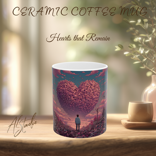 Hearts that Remain Ceramic Mug 2 - Emotional Art Coffee Mug