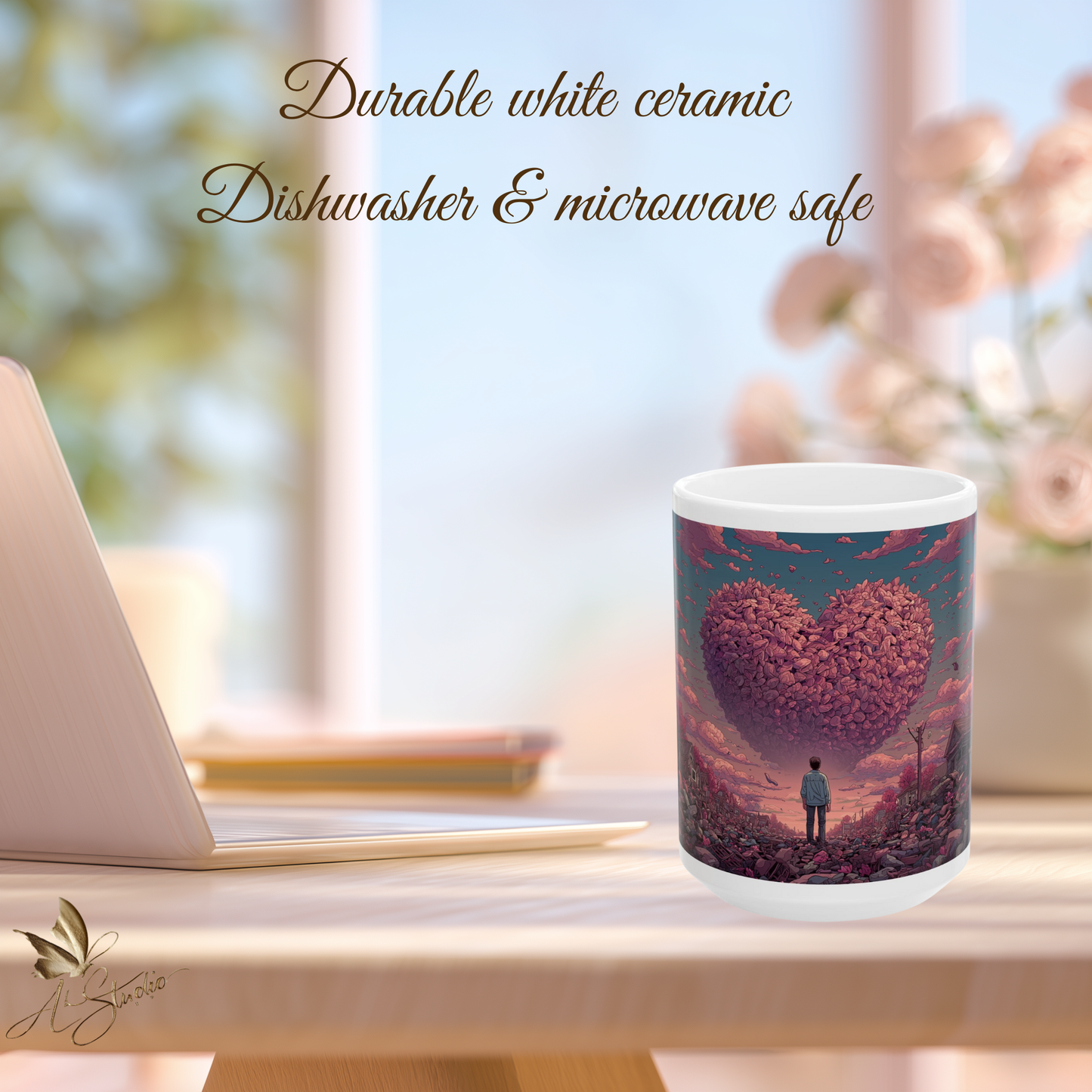 Hearts that Remain Ceramic Mug 2 - Emotional Art Coffee Mug