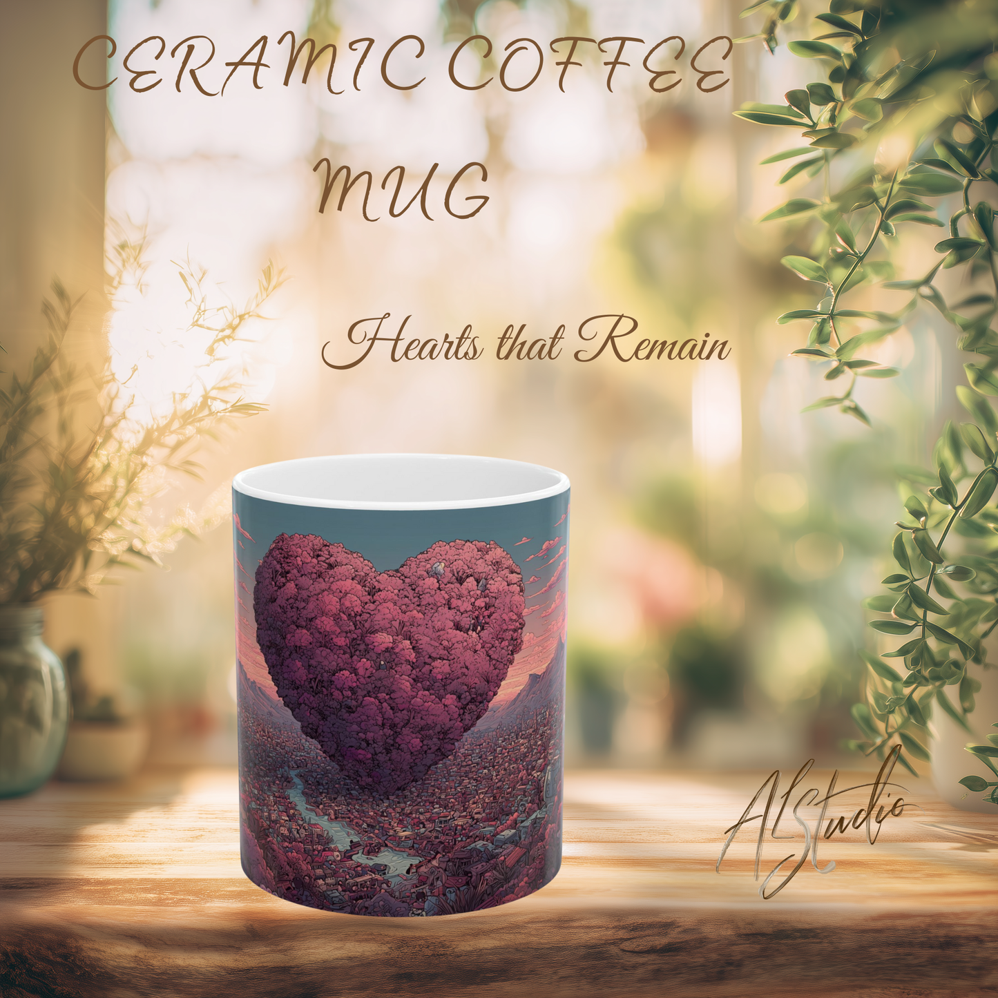Hearts that Remain Ceramic Mug 3 - Emotional Art Coffee Mug