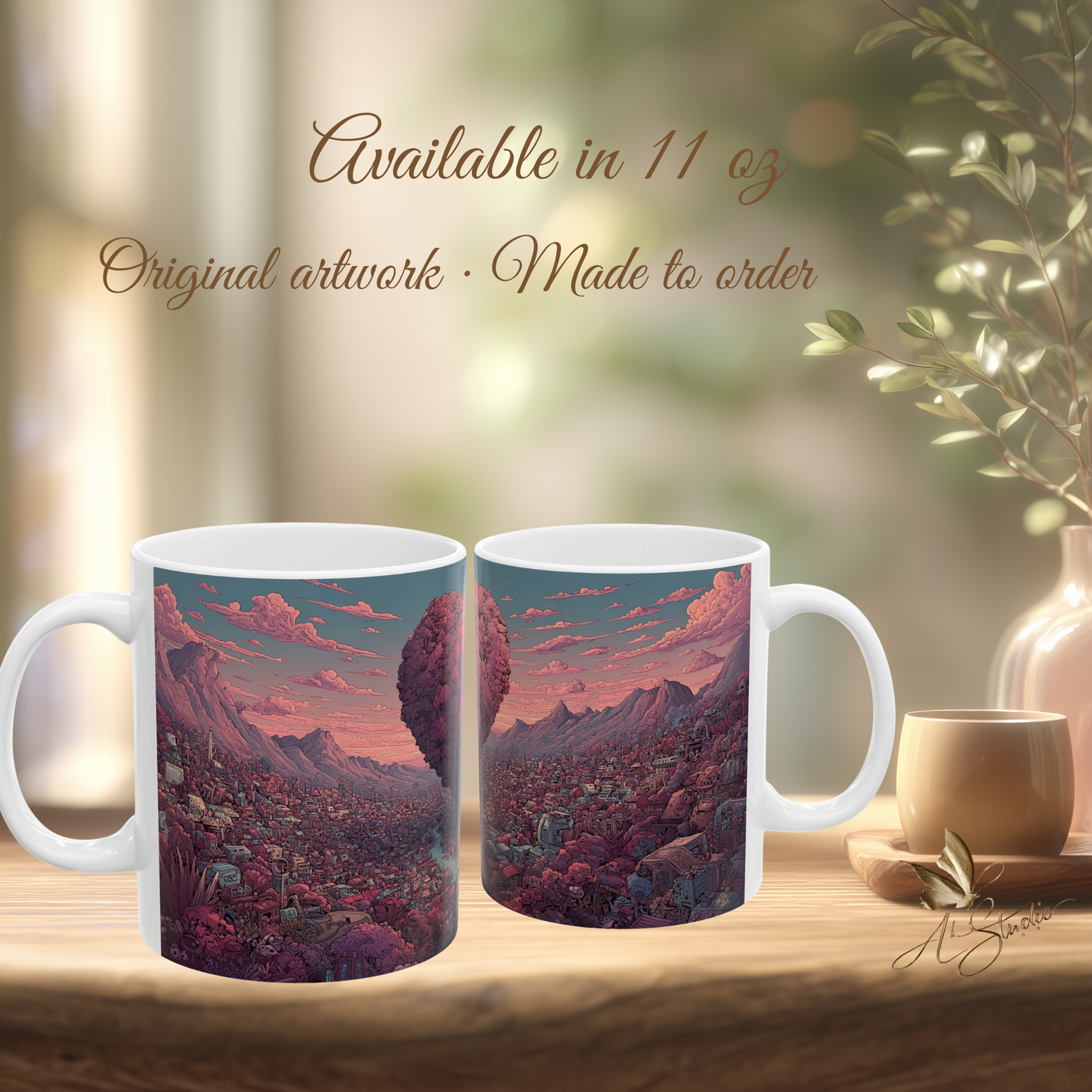 Hearts that Remain Ceramic Mug 3 - Emotional Art Coffee Mug