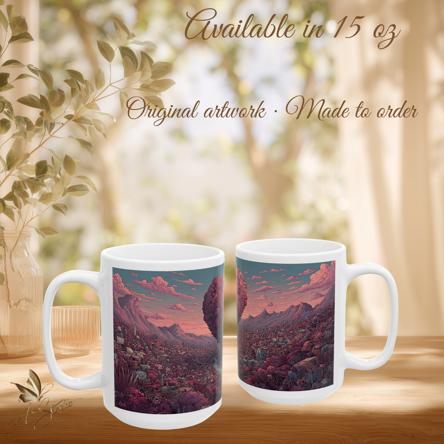 Hearts that Remain Ceramic Mug 3 - Emotional Art Coffee Mug