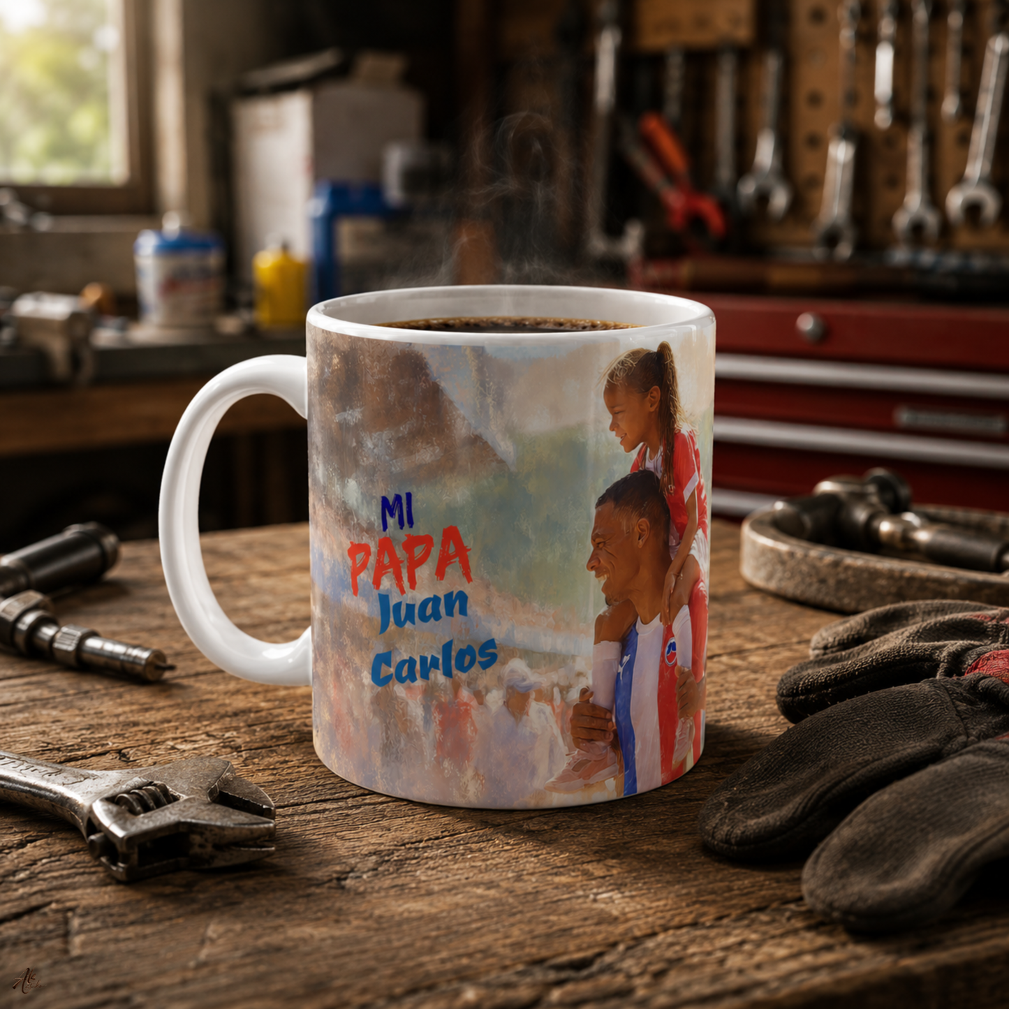 Mi Papa A Personalized Mug Honoring the Father Who Is Your Whole World