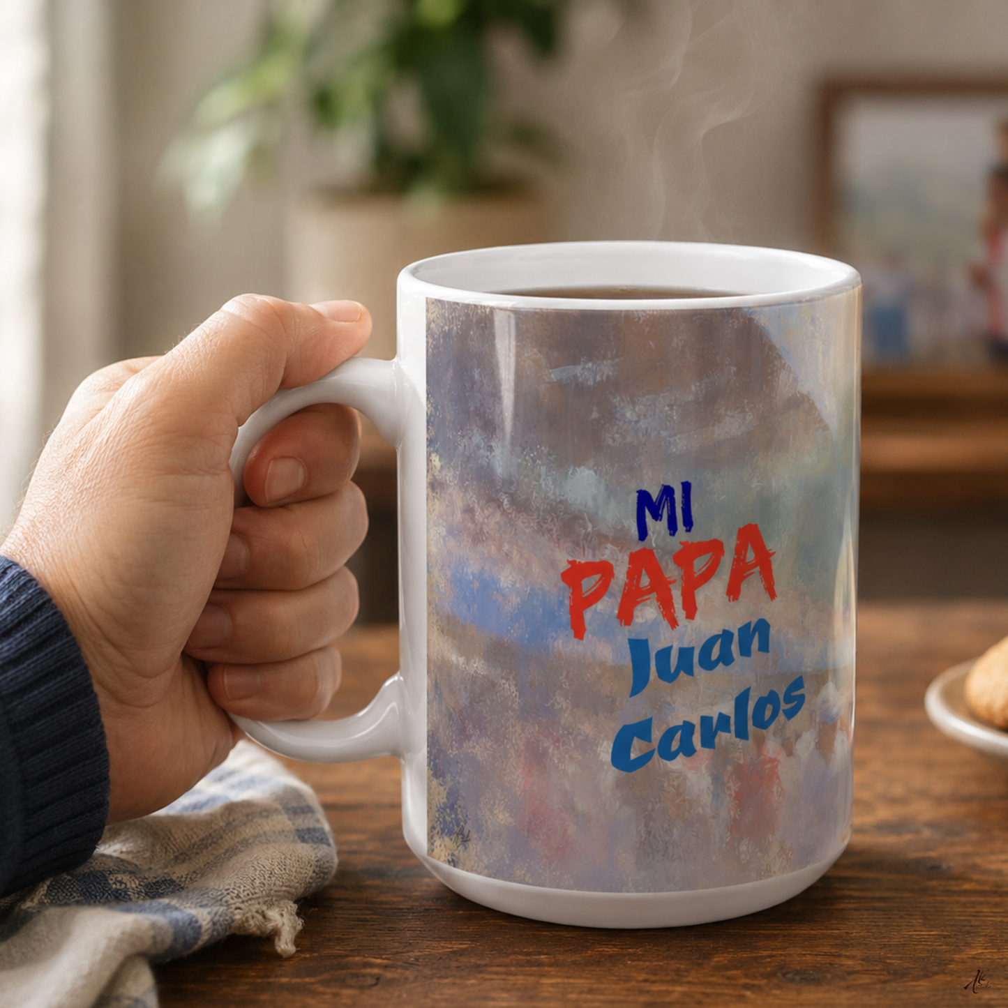 Mi Papa A Personalized Mug Honoring the Father Who Is Your Whole World