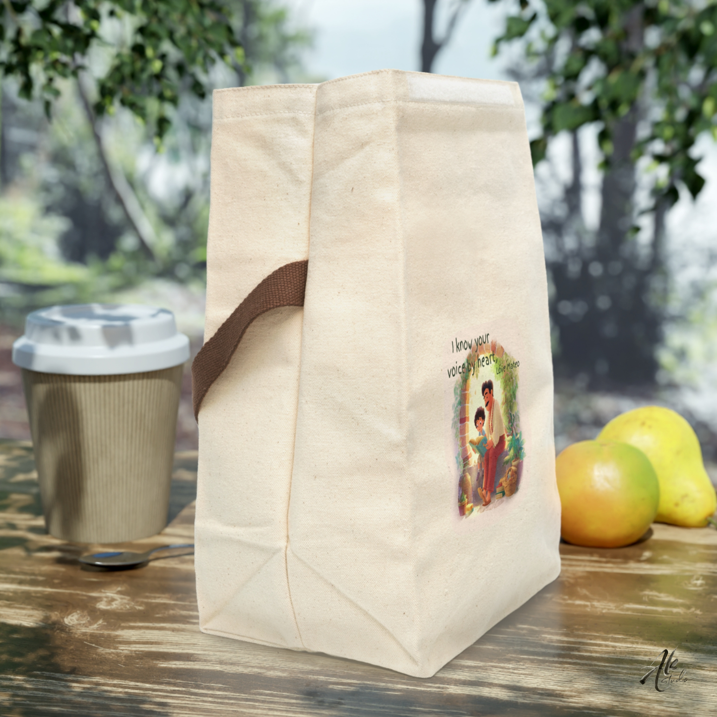 I Know Your Voice by Heart A Personalized Lunch Bag Honoring the Bond Between Father and Son