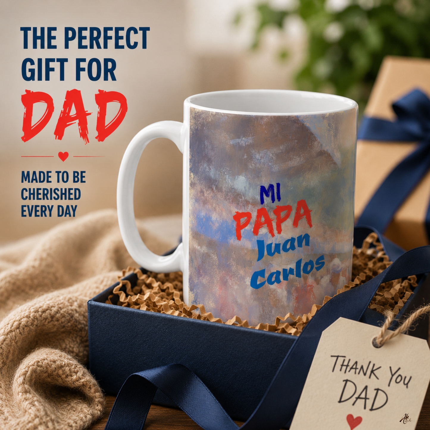 Mi Papa A Personalized Mug Honoring the Father Who Is Your Whole World