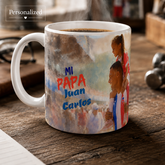 Mi Papa A Personalized Mug Honoring the Father Who Is Your Whole World