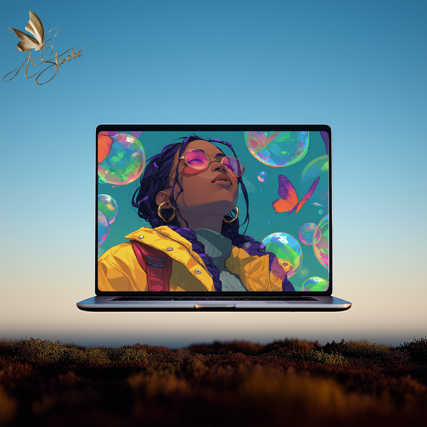 Yellow Jacket Afro-Panamanian Inspired Woman –PC Wallpaper -Personal Use Only –  Group 3
