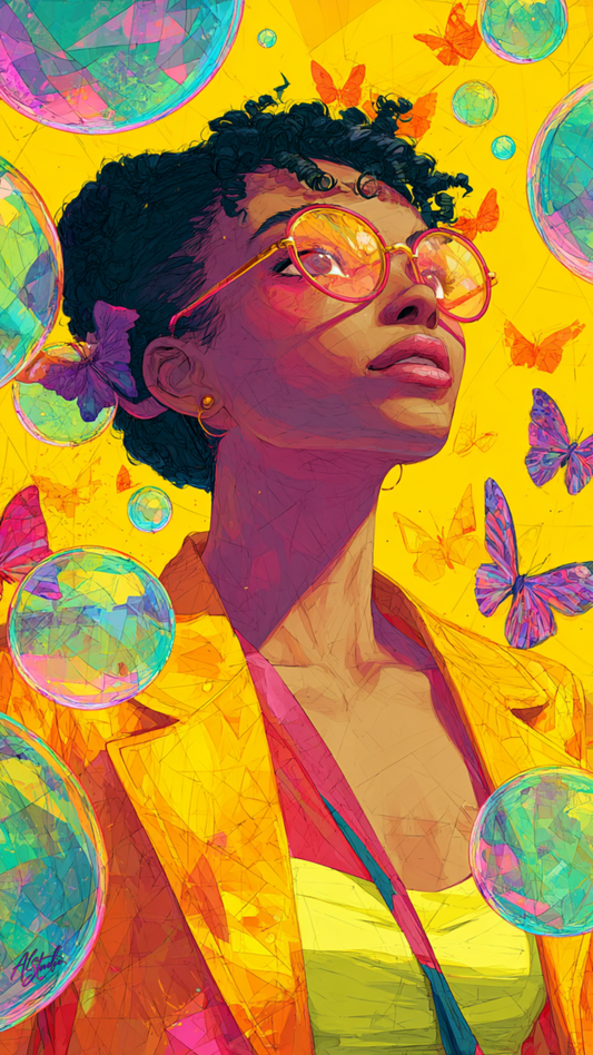 Yellow Jacket Woman –Personal Use – Group 2 –  Standard-Phone Wallpaper