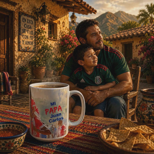 Mi Papa A Personalized Mug Honoring the Father Who Is Your Whole World